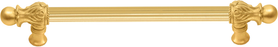 Acanthus 9'' cc with 5/8'' reeded center long pull Romanesque style in Gilded Mercury. 5551R-8