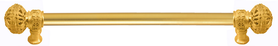 Juliane Grace 22'' cc with 5/8'' smooth center long pull large finial in Gilded Mercury. 5604-8