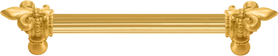 Charlemagne 6'' cc with 5/8'' reeded center long pull with large Fleur De Lys 5710R-8