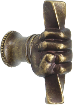 Carpe Diem fist small knob w/ flared foot 635B-3