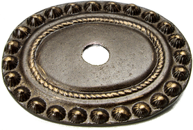 Classic/Beaded Beaded large oval escutcheon 683-3