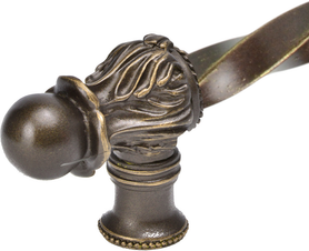 Acanthus 9'' cc with 3/8'' twist bar Romanesque style with center brace 781-3