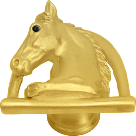 Classic Western Horse in stirrup w/ strap knob left 8002-8