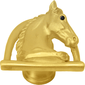 Classic Western Horse in stirrup w/ strap knob right 8003-8