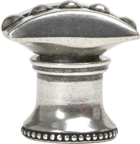 Classic/Beaded Beaded center rectangle knob with flared foot 809B-9