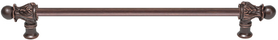 Acanthus 18'' cc with 1/2'' round smooth bar long pull Romanesque style 824S-22