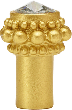 Caché small round knob with a rivoli Swarovski Clear Crystal 865-8C