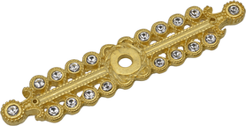Caché small elongated escutcheon with Swarovski Clear Crystals 890-8C