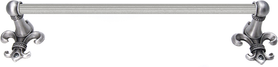 Charlemagne 24'' o.c towel Bar with 5/8'' reeded center 566R-11