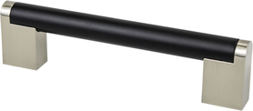 Studio Remix 128mm CC Matte Black and Brushed Nickel Pull 2184-955BPN-P
