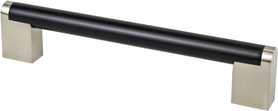 Studio Remix 160mm CC Matte Black and Brushed Nickel Pull 2189-955BPN-P