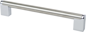 Studio Remix 192mm CC Brushed Nickel and Polished Chrome Pull 2193-9BPN26-P