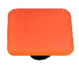 Opaline Collection Orange Knob