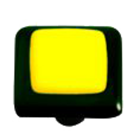 Border Collection Sunflower Yellow Knob with Black