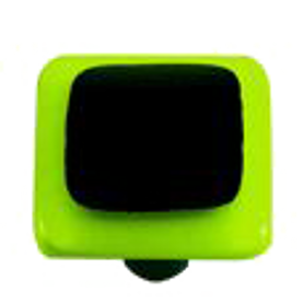 Border Collection Spring Green and Black Knob