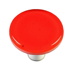 Transparent Orange Round Knob