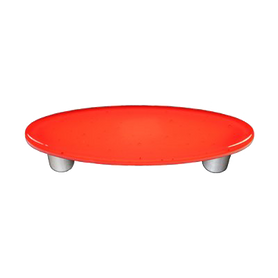 Transparent Orange Oval Pull