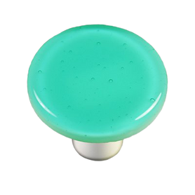 Light Aqua Blue Round Knob