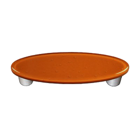 Burnt Orange Oval Pull