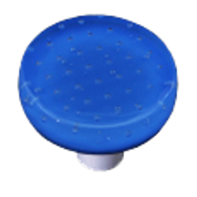 Bubbles Egyptian Blue Circle Knob