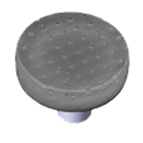 Bubbles Deco Gray Circle Knob