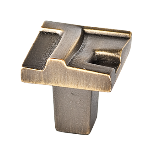 Rio Small Knob 7/8'' C-RIO01  in Antique Brass
