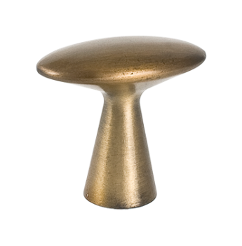 Series 3 Knob 1 5/8'' C-SL04  in Antique Brass