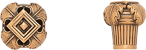 Hollis Mini Knob 8392 in Museum Gold Plate