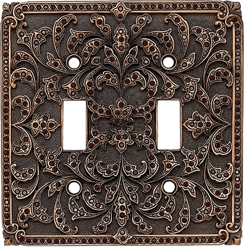 Finish Museum Gold Plate - with BURG. CRYSTAL