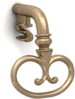 The Hearst Castle Novelty Knob HCC220-2 in Antique