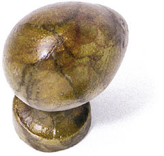 Accents Novelty Knob 1-1/4''w x 7/8''h OV232 in Antique