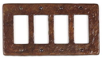 Accents Wall Plate Cover 6-1/2w x 4-1/2h AC50-43 in Antique