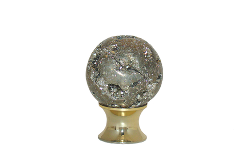 Pyrite with Polished Nickel Base