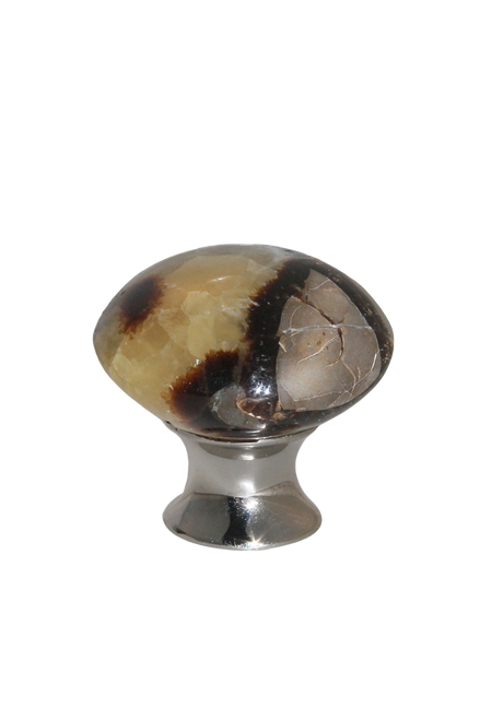 Septarian with Polished Nickel Base