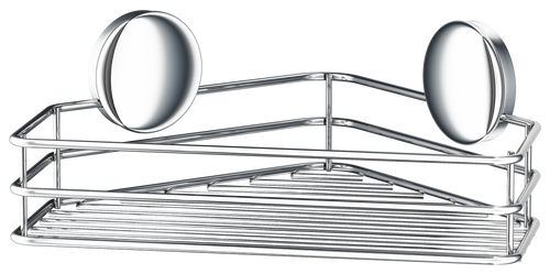 Self Adhesive Single Corner Shower Basket In Polished Chrome B1201  in Polished Chrome