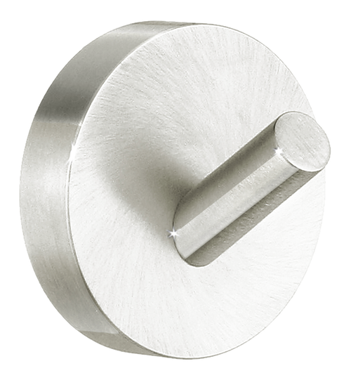 Home Single Towel Hook In Brushed Nickel H355N  in Brushed Nickel