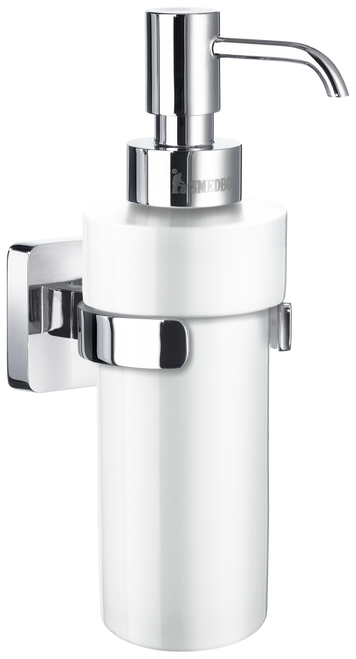 Ice Porcelin Soap Dispenser In Polished Chrome OK369P  in Polished Chrome