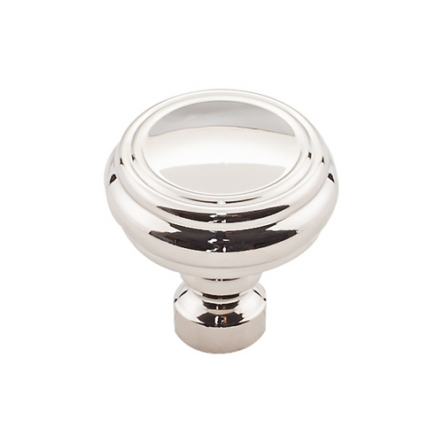 Brixton Rimmed Knob 1 1/4 Inch in Polished Nickel TK880PN