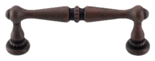 Edwardian Pull 3 Inch cc in Patina Rouge M1718