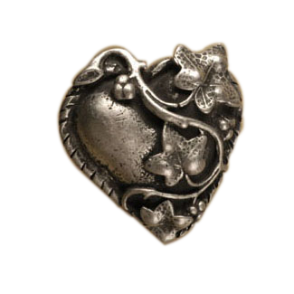 Hearts w/Ivy-Lg Knob