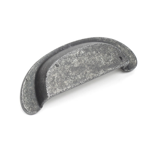 Cast Bronze Cup Pull, 3-1/2" c.c.   19545 in Dark Silver Aged