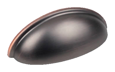 Builder's Choice 3'' c.c. Cup Pull Oil Rubbed Bronze with Highlights 03652-OBH in Oil Rubbed Bronze