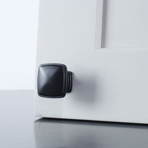 Matte Black 1-1/4'' (31mm) Square Knob