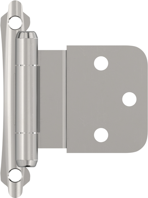 Functional Hardware 3/8'' Inset Self Closing Face Mount Cabinet Hinge - 1 Pair BPR7928