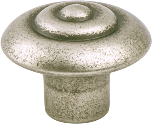 Rhapsody Weathered Nickel Center Detail Knob 3057-1WN-P