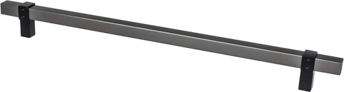 Rivet Rebel 12'' CC Slate Bar and Matte Black Posts Appliance Pull 5131-4SLT55-P