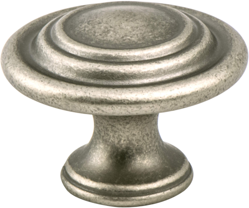 Traditional Advantage Four Weathered Nickel Ringed Knob 9366-10WN-P
