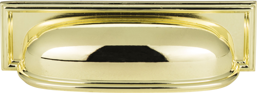 Campaign Rope Cup Pull 3 3/4'' cc Polished Brass 383-PB