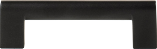 Round Rail Pull 3 3/4'' Matte Black 438-BL