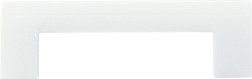 Round Rail Pull 3 3/4'' cc White Gloss 438-WG